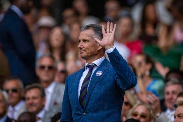 RECORD DATE NOT STATED 4th July 2026; All England Lawn Tennis and Croquet Club, London, England; Wimbledon Tennis Tournament, Day Six; 1996 Gentleman s singles champion Richard Krajicek GodfreyxPitt