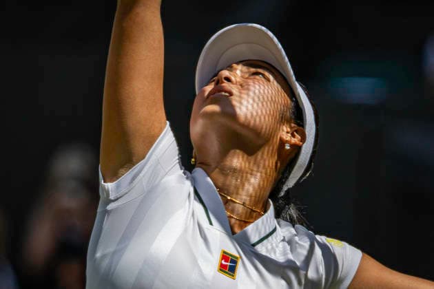 RECORD DATE NOT STATED 4th July 2026; All England Lawn Tennis and Croquet Club, London, England; Wimbledon Tennis Tournament, Day Six; Alexandra Eala (PHI) GodfreyxPitt