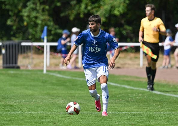 04.07.2026, xsltx, Fussball Testspiel, SG Arheilgen - SV Darmstadt 98 v.l. Ibrahim El Kadiri (SV Darmstadt 98) (DFL DFB REGULATIONS PROHIBIT ANY USE OF PHOTOGRAPHS as IMAGE SEQUENCES and or QUASI-VIDEO) *** July 4, 2026, xsltx, soccer friendly match, SG Arheilgen vs. SV Darmstadt 98, featuring Ibrahim El Kadiri, SV Darmstadt 98. DFL and DFB regulations prohibit any use of photographs as image sequences and or quasi-video.
