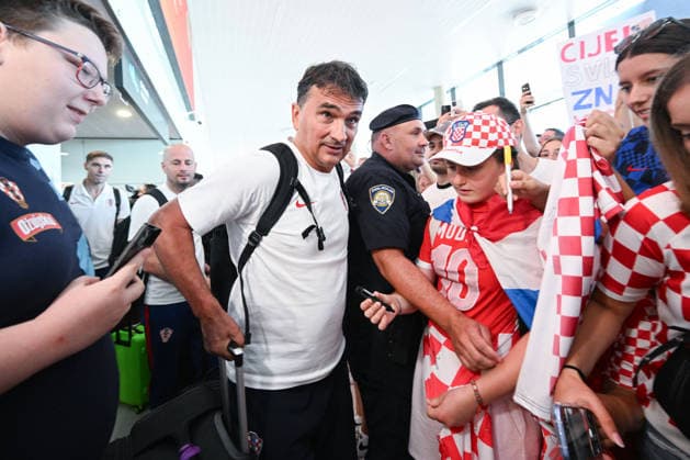 Football, 2026 FIFA World Cup, Croatia national team, arrival in Zagreb
