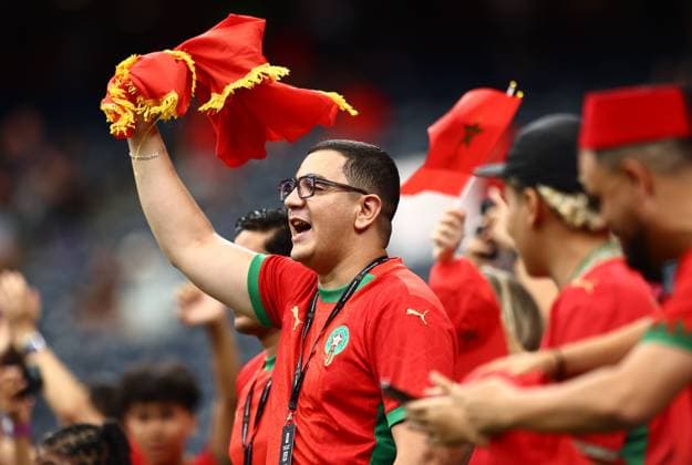 Fans of Morocco Canada v Morocco, 2026 FIFA World Cup, WM, Weltmeisterschaft, Fussball Round of 16, Football, Houston Stadium, Houston, Texas, USA - 04 Jul 2026Houston Houston Stadium Texas (TX) United States of America  Copyright: xMichaelxZemanek Shutterstockx 16975466c
