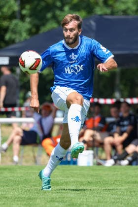 2026.07.04 xjfax Testspiel anlässlich des 150-jährigen Vereinsjubiläums der SG Arheilgen, SG Arheilgen - SV Darmstadt 98 v.l., Kilian Julian Corredor (SV Darmstadt 98) in aktion, in action, (DFL DFB REGULATIONS PROHIBIT ANY USE OF PHOTOGRAPHS as IMAGE SEQUENCES and or QUASI-VIDEO) *** July 4, 2026 xjfax Exhibition match in honor of SG Arheilgen’s 150th anniversary, SG Arheilgen vs. SV Darmstadt 98 (from left), Kilian Julian Corredor of SV Darmstadt 98 in action, DFL and DFB regulations prohibit any use of photographs as image sequences and or quasi-video Copyright: HMBxMedia JoaquimxFerreira