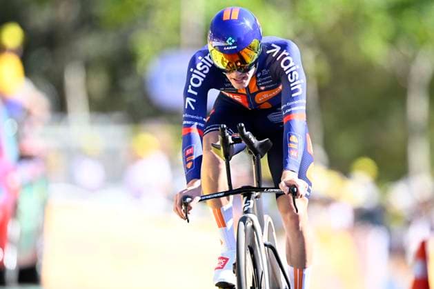 Tour de France 2026 Stage 1 BARCELONA, SPAIN - JULY 04 : Dhondt Robbe (BEL) of Team Picnic PostNL in action during stage 1 of the 113rd edition of Tour de France an UCI World Tour 2.UWT Team Time Trial stage for Men Elite of 19 km with start in Barcelona and finish in Barcelona on July 4, 2026 in Barcelona, Spain, 04 07 2026 Barcelona Spain  Copyright: xTomasxSiskx