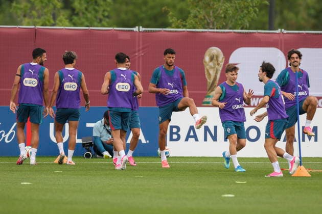 FIFA World Cup, WM, Weltmeisterschaft, Fussball 2026 - Portugal training session Portugal soccer team players during the training session at the FIFA World Cup 2026 in Toronto, Canada, 4 July 2026. Toronto Toronto Canada  Copyright: xMIGUELxA.xLOPESx