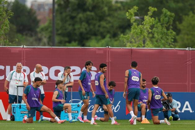 FIFA World Cup, WM, Weltmeisterschaft, Fussball 2026 - Portugal training session Portugal soccer team players during the training session at the FIFA World Cup 2026 in Toronto, Canada, 4 July 2026. Toronto Toronto Canada  Copyright: xMIGUELxA.xLOPESx