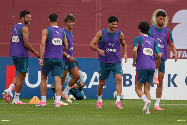 FIFA World Cup, WM, Weltmeisterschaft, Fussball 2026 - Portugal training session Portugal soccer team players during the training session at the FIFA World Cup 2026 in Toronto, Canada, 4 July 2026. Toronto Toronto Canada  Copyright: xMIGUELxA.xLOPESx