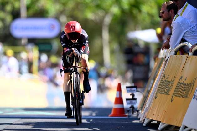 Tour de France 2026 Stage 1 BARCELONA, SPAIN - JULY 04 : Storer Michael (AUS) of Tudor Pro Cycling Team in action during stage 1 of the 113rd edition of Tour de France an UCI World Tour 2.UWT Team Time Trial stage for Men Elite of 19 km with start in Barcelona and finish in Barcelona on July 4, 2026 in Barcelona, Spain, 04 07 2026 Barcelona Spain  Copyright: xTomasxSiskx