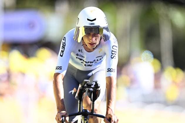 Tour de France 2026 Stage 1 BARCELONA, SPAIN - JULY 04 : Hermans Quinten (BEL) of Pinarello Q36.5 Pro Cycling Team in action during stage 1 of the 113rd edition of Tour de France an UCI World Tour 2.UWT Team Time Trial stage for Men Elite of 19 km with start in Barcelona and finish in Barcelona on July 4, 2026 in Barcelona, Spain, 04 07 2026 Barcelona Spain  Copyright: xTomasxSiskx