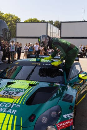 Nürnberg, Deutschland 03. - 05. Juli 2026: DTM - 2026 - Norisring - Rennen Samstag Im Bild: Nicki Thiim (DEN 7) jubelt nach Seinem Sieg *** Nuremberg, Germany, July 3–5, 2026, DTM 2026 Norisring Race, Saturday. Pictured: Nicki Thiim (No. 7) celebrating his victory. Copyright: xFotostandx xStiebertx