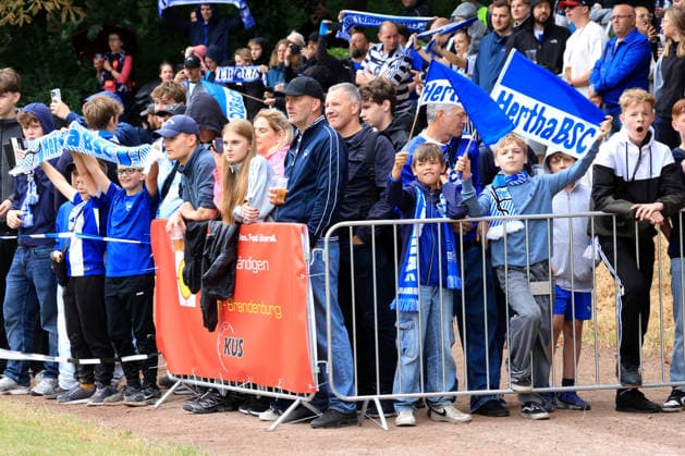 DEU, DFL, 2. FBL, Frohnauer SC vs Hertha BSC, 04.07.2026, Frohnau, Berlin, DEU, DFL, 2. FBL, Frohnauer SC vs Hertha BSC, im Bild DFL - regulations prohibit any use of Photographs as image sequences and or quasi-video *** DEU, DFL, 2nd Regional League, Frohnauer SC vs. Hertha BSC, July 4, 2026, Frohnau, Berlin, DEU, DFL, 2nd Regional League, Frohnauer SC vs. Hertha BSC; pictured: DFL regulations prohibit any use of photographs as image sequences and or quasi-video nordphotoxGmbHx xEngler nph00076