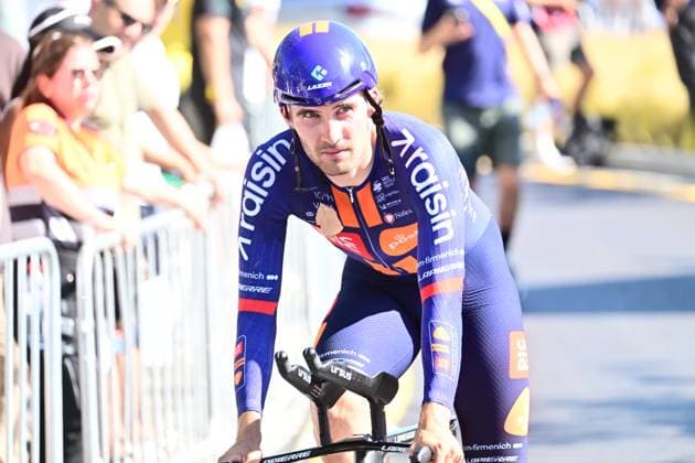 Tour de France 2026 Stage 1 BARCELONA, SPAIN - JULY 04 : Markl Niklas (GER) of Team Picnic PostNL in action during stage 1 of the 113rd edition of Tour de France an UCI World Tour 2.UWT Team Time Trial stage for Men Elite of 19 km with start in Barcelona and finish in Barcelona on July 4, 2026 in Barcelona, Spain, 04 07 2026 Barcelona Spain  Copyright: xPeterxDexVoechtx