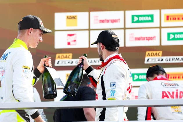 ADAC GT4 Germany, 3. + 4. Rennen Norisring 2026 30 Porsche 718 Cayman GT4 RS Clubsport, Avia W&S Motorsport: Maximilian Schreyer, Alon Gabbay, 31 Porsche 718 Cayman GT4 RS Clubsport, Avia W&S Motorsport: Lachlan Robinson, Denny Berndt - picture by Gruppe C Photography Nürnberg Norisring Bayern Germany Copyright: xGruppexCxPhotographyx
