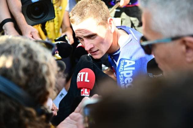 Tour de France 2026 Stage 1 BARCELONA, SPAIN - JULY 04 : Van Der Poel Mathieu (NED) of Alpecin - Premier Tech after the race during stage 1 of the 113rd edition of Tour de France an UCI World Tour 2.UWT Team Time Trial stage for Men Elite of 19 km with start in Barcelona and finish in Barcelona on July 4, 2026 in Barcelona, Spain, 04 07 2026 Barcelona Spain  Copyright: xPeterxDexVoechtx