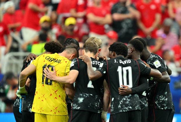 FIFA World Cup, WM, Weltmeisterschaft, Fussball 2026 - Round of 16 - Canada vs Morocco Players of Canada ahead of the FIFA World Cup 2026 Round of 16 match Canada against Morocco, in Houston, USA, 04 July 2026. HOUSTON United States  Copyright: xSAMxWASSONx