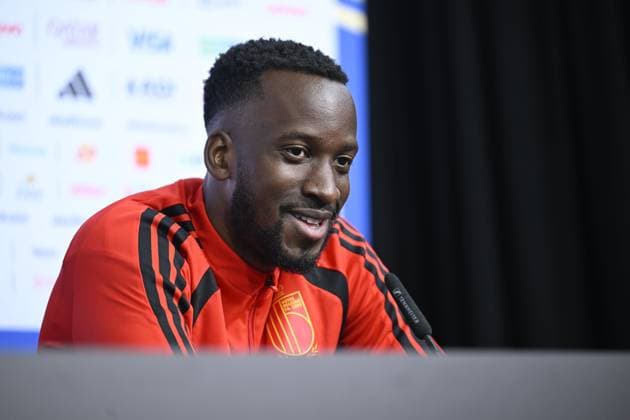 Belgian national football team - FIFA World Cup, WM, Weltmeisterschaft, Fussball 2026 - media activities 04 07 2026 RENTON, UNITED STATES OF AMERICA - JULY 04 : Lukebakio Dodi forward of Belgium and Witsel Axel midfielder of Belgium talking to the press during a press conference, PK, Pressekonferenz of the Belgian national football team during the FIFA World Cup 2026 on July 4, 2026 in Renton, United States of America, 04 07 2026 Renton United States of America  Copyright: xNicoxVereeckenx