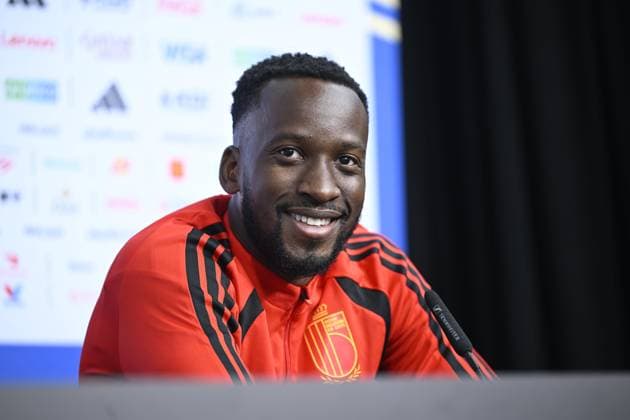Belgian national football team - FIFA World Cup, WM, Weltmeisterschaft, Fussball 2026 - media activities 04 07 2026 RENTON, UNITED STATES OF AMERICA - JULY 04 : Lukebakio Dodi forward of Belgium and Witsel Axel midfielder of Belgium talking to the press during a press conference, PK, Pressekonferenz of the Belgian national football team during the FIFA World Cup 2026 on July 4, 2026 in Renton, United States of America, 04 07 2026 Renton United States of America  Copyright: xNicoxVereeckenx
