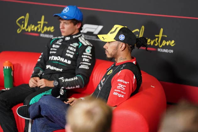 FORMULA ONE BRITISH GRAND PRIX 2026 Lewis Hamilton 44 (GBR) Ferrari in the Post Qualifying press conference, PK, Pressekonferenz during the Formula 1 Pirelli British Grand Prix 2026, 9th round of the 2026 Formula 1 World Championship, WM, Weltmeisterschaft from 3rd - 5th July, 2026 at the Silverstone Circuit, Silverstone, England. Credit: Robbie Hoad Every Second Media Editorial use only. All images are copyright Every Second Media Limited. No images may be reproduced without prior permission. Copyright: xIMAGO EveryxSecondxMediax ESM-2060-0392 RobbiexHoadx xEveryxSecondxMediax