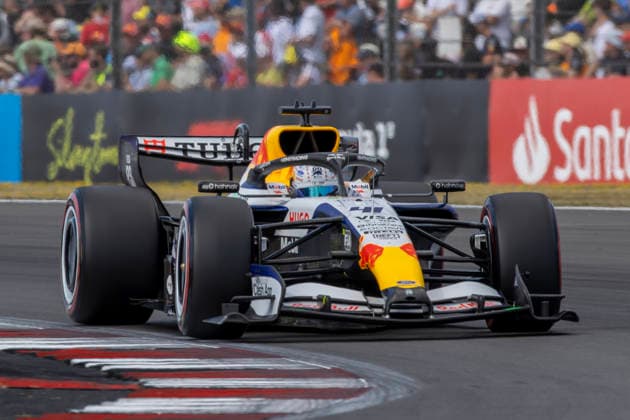 RECORD DATE NOT STATED 4th July 2026; Silverstone Circuit, Northamptonshire, England; FIA Formula 1 2026 British F1 Grand Prix; Sprint and Qualifying Day; Arvid Lindblad in his Visa Cash App Racing Bulls F1 Team Racing Bulls-Red Bull Ford VCARB 03 Red Bull Ford DM01 during qualifying TimxWilliams