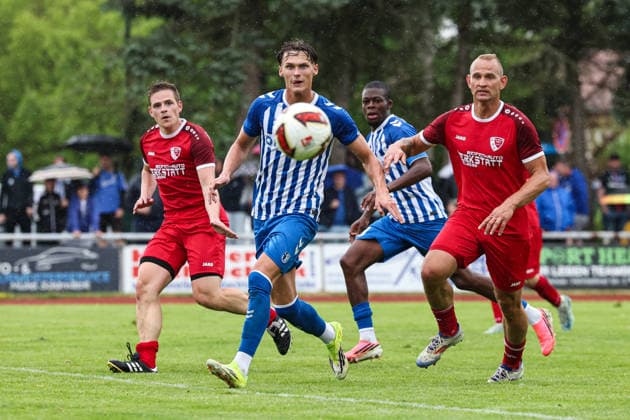 Football, friendly match, FSV Havelberg v 1. FC Magdeburg