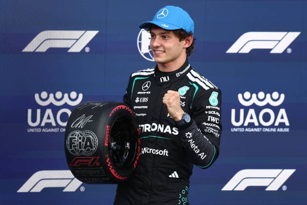 F1 British Grand Prix 2026 Qualifying Andrea Kimi Antonelli of Mercedes after qualifying ahead of the Formula 1 British Grand Prix at Silverstone Circuit in Northampton, Great Britain on July 4, 2026. Northampton United Kingdom  Copyright: xJakubxPorzyckix originalFilename:porzycki-f1britis260704_npsEY.jpg