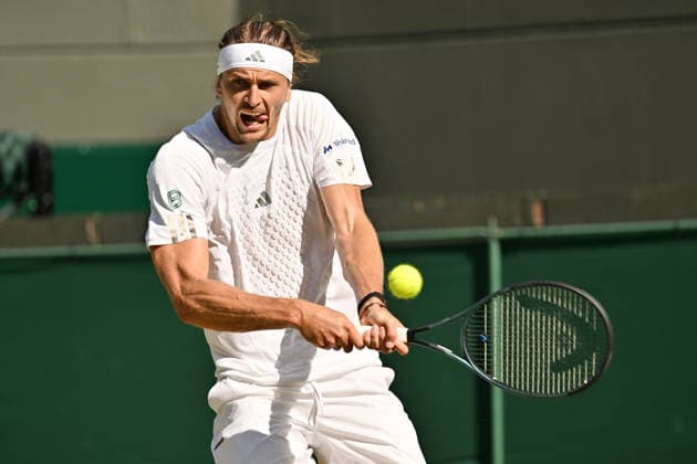 Wimbledon Tennis Championships 2026 - Day 6 LONDON, UNITED KINGDOM - JULY 04: Germany s Alexander Zverev plays against Marcos Giron of the United States during the men s singles third round match on day six of The Wimbledon Tennis Championships at the All England Lawn Tennis and Croquet Club in London, United Kingdom, on July 4, 2026. Ray Tang Anadolu London United Kingdom. Editorial use only. Please get in touch for any other usage.  Copyright: x2026xAnadoluxRayxTangx