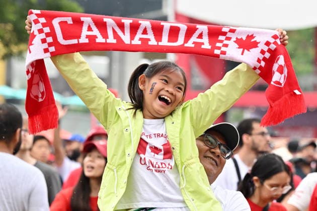 July 4, 2026, Toronto, On, Canada: Fans enjoy a performance by Kenzy prior to the start of Canada s World Cup soccer match against Morocco at FIFA Fan Fest in Toronto on Saturday, July 4, 2026. Canada News - July 4, 2026  - ZUMAc35_ 20260704_zaf_c35_012 Copyright: xJonxBlackerx
