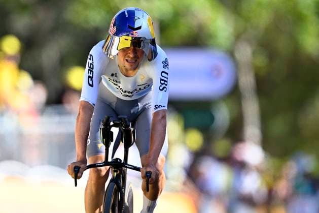 Tour de France 2026 Stage 1 BARCELONA, SPAIN - JULY 04 : Pidcock Thomas (GBR) of Pinarello Q36.5 Pro Cycling Team at the finish line during stage 1 of the 113rd edition of Tour de France an UCI World Tour 2.UWT Team Time Trial stage for Men Elite of 19 km with start in Barcelona and finish in Barcelona on July 4, 2026 in Barcelona, Spain, 04 07 2026 Barcelona Spain  Copyright: xTomasxSiskx