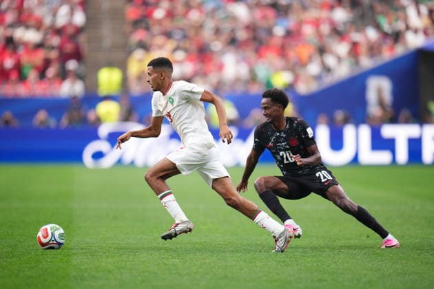 Canada v Morocco - FIFA World Cup, WM, Weltmeisterschaft, Fussball 2026 - Round of 16 HOUSTON, UNITED STATES - JULY 04: Azzedine Ounahi of Morocco runs with the ball during the 2026 FIFA World Cup Round of 16 match between Canada and Morocco at Houston Stadium (NRG Stadium) on July 04, 2026 in Houston, Texas. Jose Hernandez Anadolu Texas United States. Editorial use only. Please get in touch for any other usage.  Copyright: x2026xAnadoluxJosexHernandezx