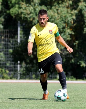 Fußball Testspiel SGV Heilbronn - Freiberg vs. SG Sonnenhof Großaspach , Marius Kunde ( Aspach ) *** Soccer Friendly Match: SGV Heilbronn Freiberg vs. SG Sonnenhof Großaspach, Marius Kunde Aspach