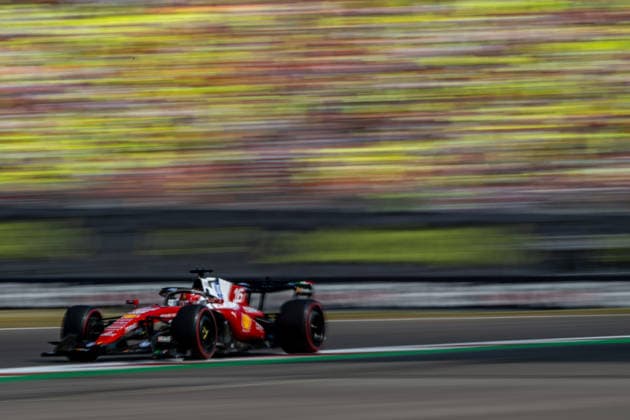 SILVERSTONE, UNITED KINGDOM: Charles Leclerc, racing for the Ferrari team during the 2026 Formula 1 British Grand Prix at the Silverstone Circuit in Silverstone, United Kingdom