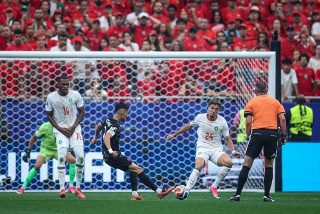 Canada vs Morocco, Round of 16, played at Houston Stadium, Houston, Texas, USA, on July 4, 2026 HOUSTON, TEXAS, USA JULY 4, 2026: Action during the FIFA World Cup, WM, Weltmeisterschaft, Fussball 2026 Round of 16 match between Canada and Morocco at Houston Stadium in Houston, Texas, USA, on July 4, 2026. HOUSTON United States of America Copyright: x xAymanxArefxMohamedxSaadxElxDinx xJNAxPressx