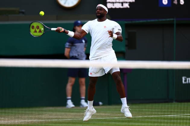 Frances Tiafoe during his third round match Wimbledon Tennis Championships, Day 6, The All England Lawn Tennis and Croquet Club, London, UK - 04 Jul 2026London The All England Lawn Tennis and United Kingdom  Copyright: xJamesxMarsh Shutterstockx 16975551gq