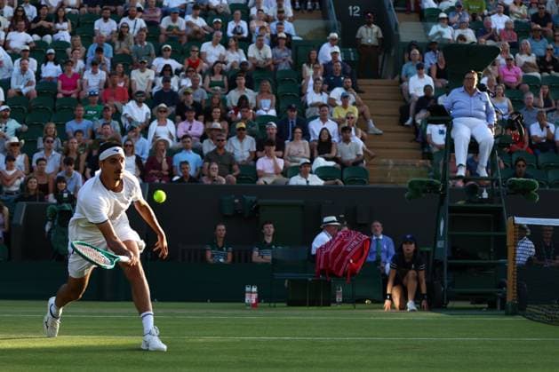 Lorenzo Sonego during his third round match Wimbledon Tennis Championships, Day 6, The All England Lawn Tennis and Croquet Club, London, UK - 04 Jul 2026London The All England Lawn Tennis and United Kingdom  Copyright: xKieranxMcManus Shutterstockx 16975553fo