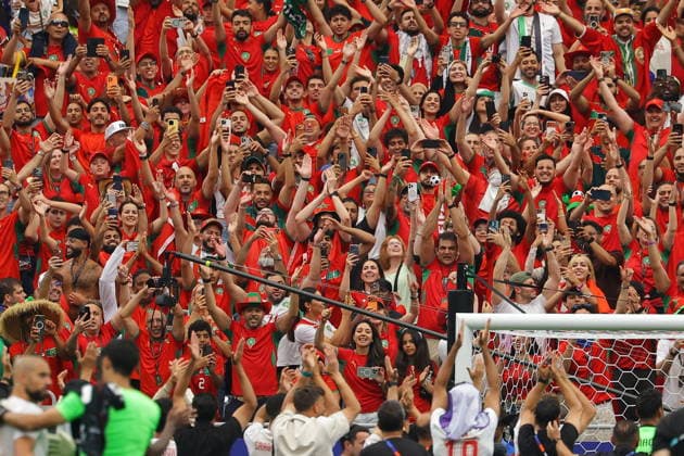 FIFA World Cup, WM, Weltmeisterschaft, Fussball 2026 - Round of 16 - Canada vs Morocco The team of Morocco acknowledges supporters after the FIFA World Cup 2026 Round of 16 match Canada against Morocco, in Houston, USA, 04 July 2026. HOUSTON United States  Copyright: xCHRISTOPHERxNEUNDORFx