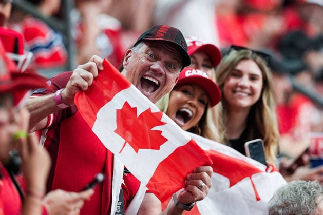 Fans of Canada cheer during a FIFA Men’s World Cup 2026 round of 16 football match between Canada and Morocco at Houston Stadium, in Houston on July 04th 2026 (Photo by LVDIDI SPP)  Copyright: xLVDIDI SPPx Sportspressphoto_SPR184776