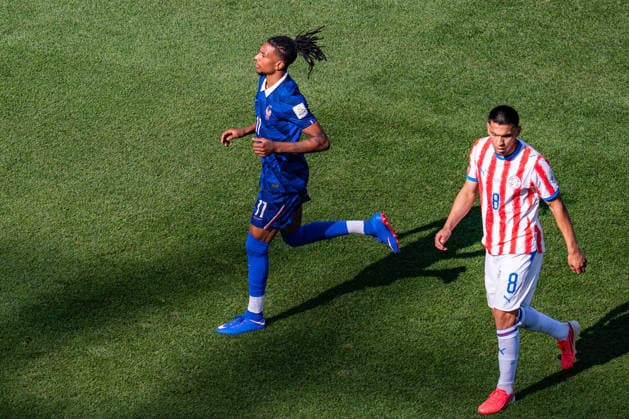 FIFA Fussball Weltmeisterschaft 2026, Achtelfinale, Paraguay vs. Frankreich, 04.07.2026, Philadelphia Stadium Kylian Mbappe *** 2026 FIFA World Cup, Round of 16, Paraguay vs. France, July 4, 2026, Philadelphia Stadium, Kylian Mbappé Copyright: xBahhoxKarax