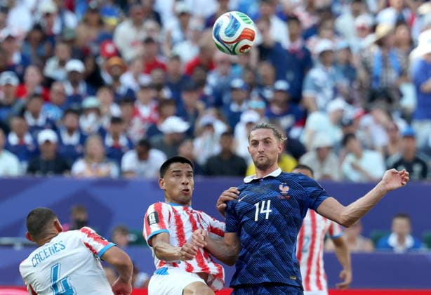 FIFA World Cup, WM, Weltmeisterschaft, Fussball 2026 - Round of 16 - Paraguay vs France Adrien Rabiot of France in action during the FIFA World Cup 2026 Round of 16 match Paraguay against France, in Philadelphia, USA, 04 July 2026. PHILADELPHIA United States  Copyright: xSARAHxYENESELx