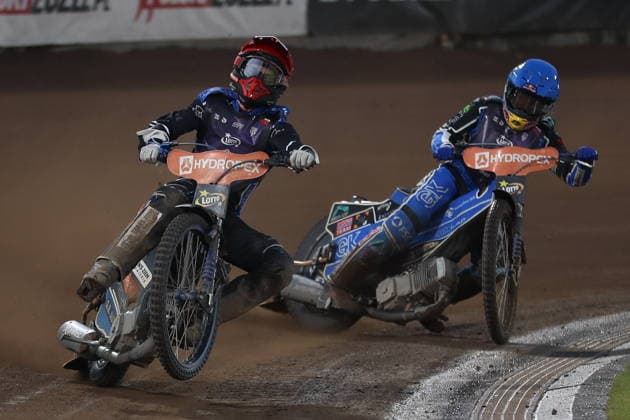 Bydgoszcz 04.07.2026. Zuzel Indywidualne Mistrzostwa Polski sezon 2026 runda 2 --- Speedway Individual Polish Championship season 2026 round 2 nz Krzysztof Buczkowski, Wiktor Przyjemski Fot. Kacper Staniec NEWSPIX.PL --- newspix.pl 