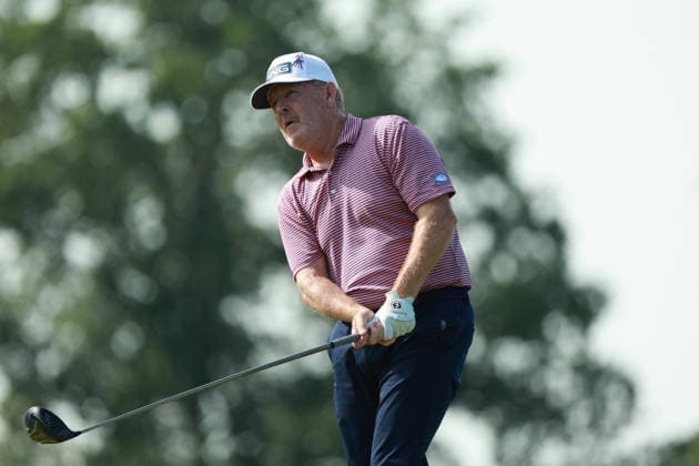 U.S. Senior Open Championship 2026 COLUMBUS, OHIO - JULY 4: Jeff Maggert of the United States plays his tee shot on the 7th hole during the third round of the U.S. Senior Open Championship 2026 at Scioto Country Club in Columbus, Ohio, USA Friday, July 4, 2026. Columbus Ohio United States  Copyright: xJorgexLemusx originalFilename:lemus-ussenior260704_npRhH.jpg