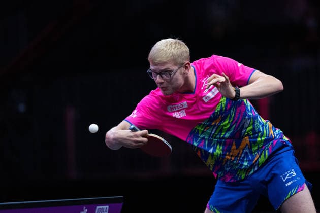 LOS ANGELES, CALIFORNIA - JULY 04: Felix Lebrun of France competes in the Men s Singles Quarterfinal match against Alexis Lebrun of France on day 9 of United States Smash 2026 at Ontario Convention Center on July 4, 2026 in Los Angeles, California.  Copyright: xVCGx 111652317603
