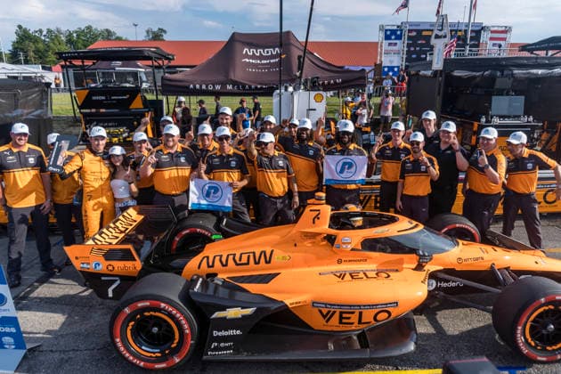 July 4, 2026, Lexington, Ohio, USA: IndyCar, Indy Car, IRL, USA SERIES driver, CHRISTIAN LUNDGAARD (7) (DEN) of Hedensted, Denmark, wins the pole award for the Honda Indy 200 at Mid Ohio in LEXINGTON, Ohio, USA. Lexington USA - ZUMAa161 20260704_aaa_a161_010 Copyright: xQuinnxShellx xGMGx