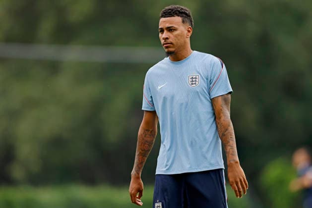 RECORD DATE NOT STATED 4th July 2026; Pumas La Cantera training center, Mexico City, Mexico; FIFA World Cup, WM, Weltmeisterschaft, Fussball Football, England Training Session; Morgan Rogers of the England looks on HeulerxAndrey DiaEsportivo