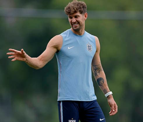 RECORD DATE NOT STATED 4th July 2026; Pumas La Cantera training center, Mexico City, Mexico; FIFA World Cup, WM, Weltmeisterschaft, Fussball Football, England Training Session; John Stones of the England HeulerxAndrey DiaEsportivo