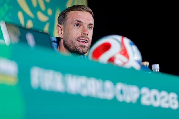 RECORD DATE NOT STATED 4th July 2026; Mexico City Stadium, Mexico City, Mexico; FIFA World Cup, WM, Weltmeisterschaft, Fussball Football, England press conference, PK, Pressekonferenz Jordan Henderson of the England speaks HeulerxAndrey DiaEsportivo