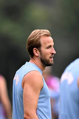(260705) -- MEXICO CITY, July 5, 2026 -- Harry Kane of England attends a training session ahead of the round of 16 match between Mexico and England at the 2026 FIFA World Cup, WM, Weltmeisterschaft, Fussball in Mexico City, Mexico, July 4, 2026. ) (SP)MEXICO-MEXICO CITY-FOOTBALL-FIFA WORLD CUP-TRAINING-ENGLAND LixMuzi 
