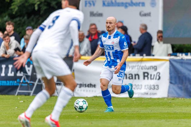 Maximilian Krauß (Rostock) ; GER, FSV Kühlungsborn vs. FC Hansa Rostock, Fußball, Männer, 3. Liga, Testspiel, Spielzeit 2026 2027, 04.07.2026 Kühlungsborn Sportplatz Mecklenburg - Vorpommern Deutschland *** Maximilian Krauß Rostock GER, FSV Kühlungsborn vs. FC Hansa Rostock, Soccer, Men, 3rd Division, Friendly Match, 2026–2027 Season, April 7, 2026, Kühlungsborn Sports Field, Mecklenburg-Western Pomerania, Germany