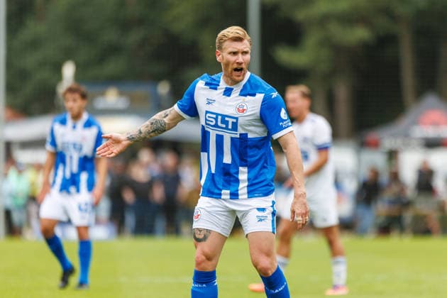 Andreas Voglsammer (Rostock) ; GER, FSV Kühlungsborn vs. FC Hansa Rostock, Fußball, Männer, 3. Liga, Testspiel, Spielzeit 2026 2027, 04.07.2026 Kühlungsborn Sportplatz Mecklenburg - Vorpommern Deutschland *** Andreas Voglsammer Rostock GER, FSV Kühlungsborn vs. FC Hansa Rostock, Soccer, Men, 3rd Division, Friendly Match, 2026–2027 Season, April 7, 2026, Kühlungsborn Sports Field, Mecklenburg-Western Pomerania, Germany