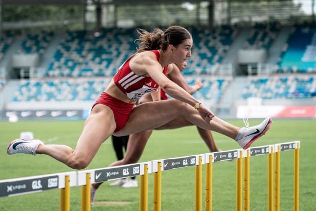 Schroeder Line (Hamburger SV, 625, 100m Huerden Frauen), GER, Leichtathletik, Athletics, Deutsche Meisterschaften U18 U23, Wattenscheid, 04.07.2026, GER, Leichtathletik, Athletics, Deutsche Meisterschaften U18 U23, Wattenscheid, 04.07.2026 Wattenscheid *** Schroeder Line Hamburger SV, 625, Women s 100m Hurdles, GER, Track and Field, Athletics, German U18 and U23 Championships, Wattenscheid, July 4, 2026, GER, Track and Field, Athletics, German U18 and U23 Championships, Wattenscheid, July 4, 2026, Wattenscheid Copyright: xStefanxMayerx EP_SMR