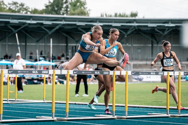 Flotow Lia (1. LAV Rostock, 646, 100m Huerden Frauen), GER, Leichtathletik, Athletics, Deutsche Meisterschaften U18 U23, Wattenscheid, 04.07.2026, GER, Leichtathletik, Athletics, Deutsche Meisterschaften U18 U23, Wattenscheid, 04.07.2026 Wattenscheid *** Flotow Lia 1 LAV Rostock, 646, Women s 100m Hurdles, GER, Track and Field, Athletics, German U18 and U23 Championships, Wattenscheid, July 4, 2026, GER, Track and Field, Athletics, German U18 and U23 Championships, Wattenscheid, July 4, 2026, Wattenscheid Copyright: xStefanxMayerx EP_SMR