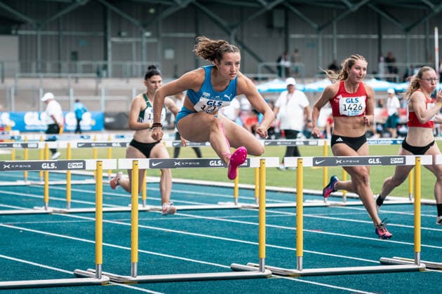 Schneider Rosina (TV Sulz, 1715, 100m Huerden Frauen), GER, Leichtathletik, Athletics, Deutsche Meisterschaften U18 U23, Wattenscheid, 04.07.2026, GER, Leichtathletik, Athletics, Deutsche Meisterschaften U18 U23, Wattenscheid, 04.07.2026 Wattenscheid *** Rosina Schneider, TV Sulz, 1715, Women s 100m Hurdles, GER, Track and Field, Athletics, German U18 and U23 Championships, Wattenscheid, July 4, 2026, GER, Track and Field, Athletics, German U18 and U23 Championships, Wattenscheid, July 4, 2026, Wattenscheid Copyright: xStefanxMayerx EP_SMR